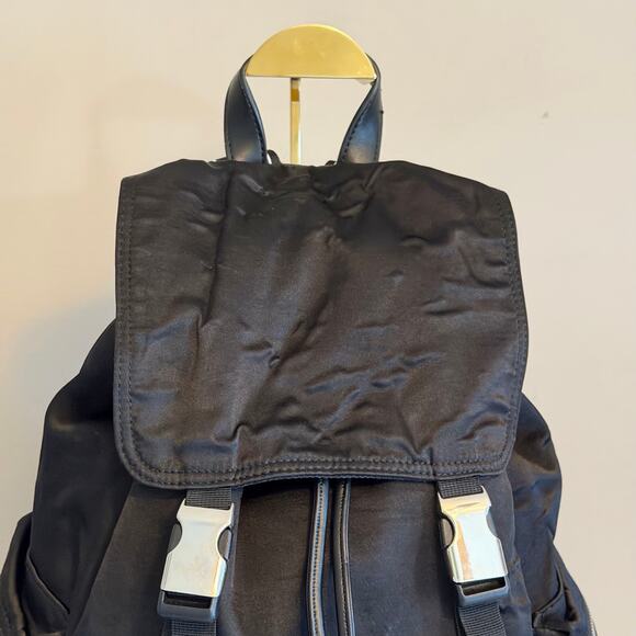 Pinko Bag Embellished Backpack Black OS Goth Y2K Utility Travel School Daypack main image 10